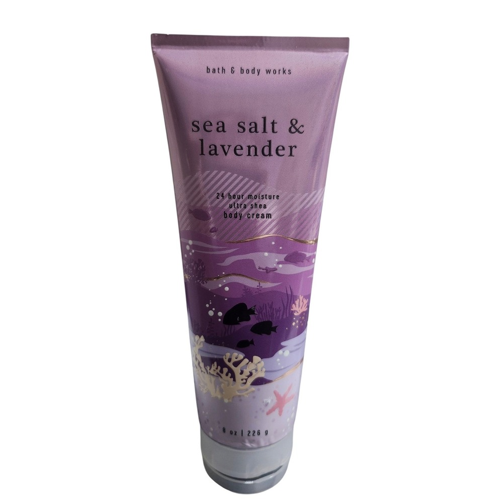 Bath & Body Works Sea Salt & Lavender Ultra Shea Body Cream 8oz Discontinued